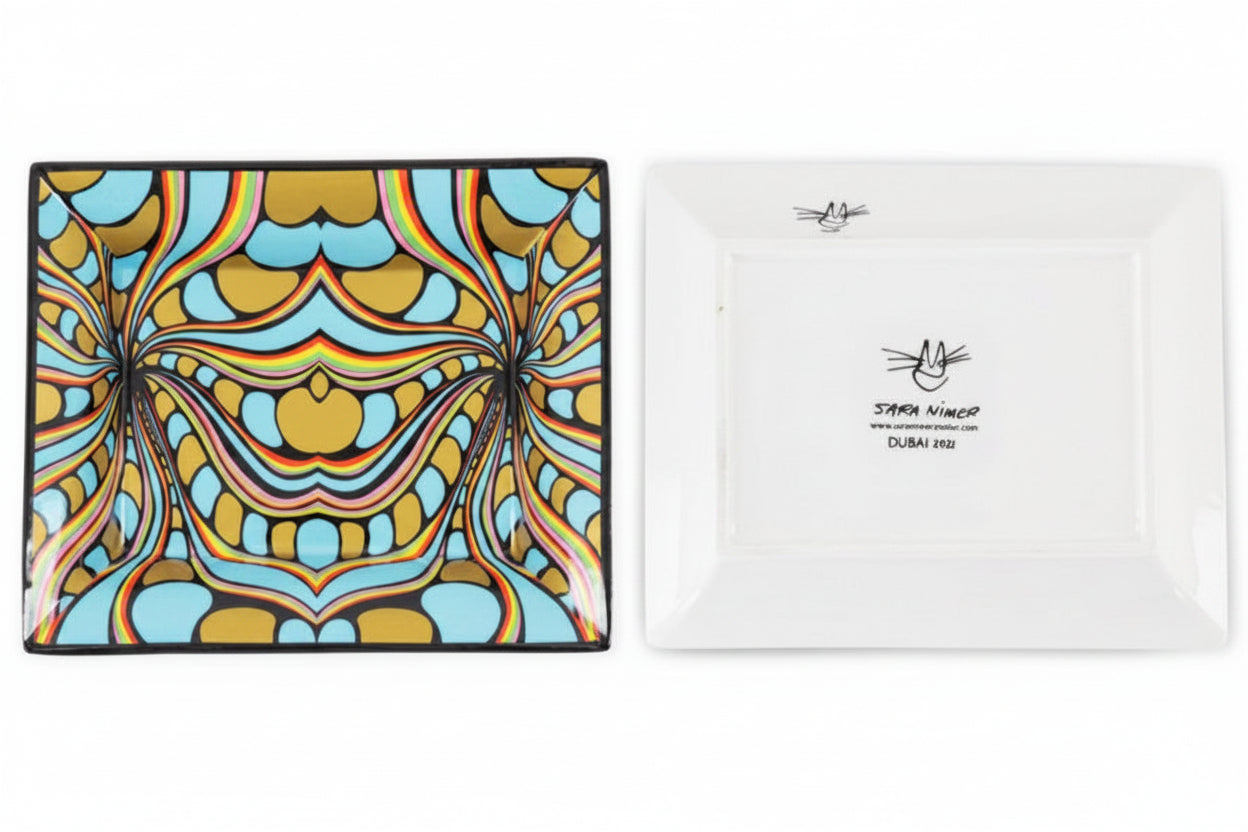 “ALICE” PORCELINE MULTIPURPOSE CATCH TRAY/ASHTRAY
