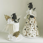Graduation Cake With Donut Tower