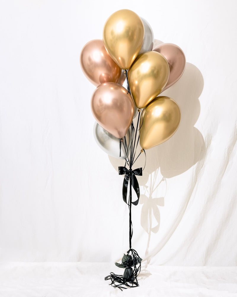 
            
                Load image into Gallery viewer, Chrome Balloon Bouquet
            
        