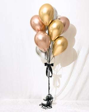 Bouquet de ballons chromés