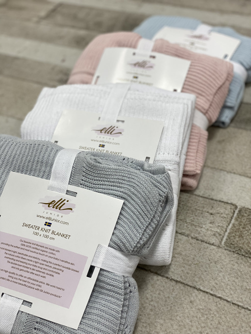 Knitted Blanket In Organic Cotton