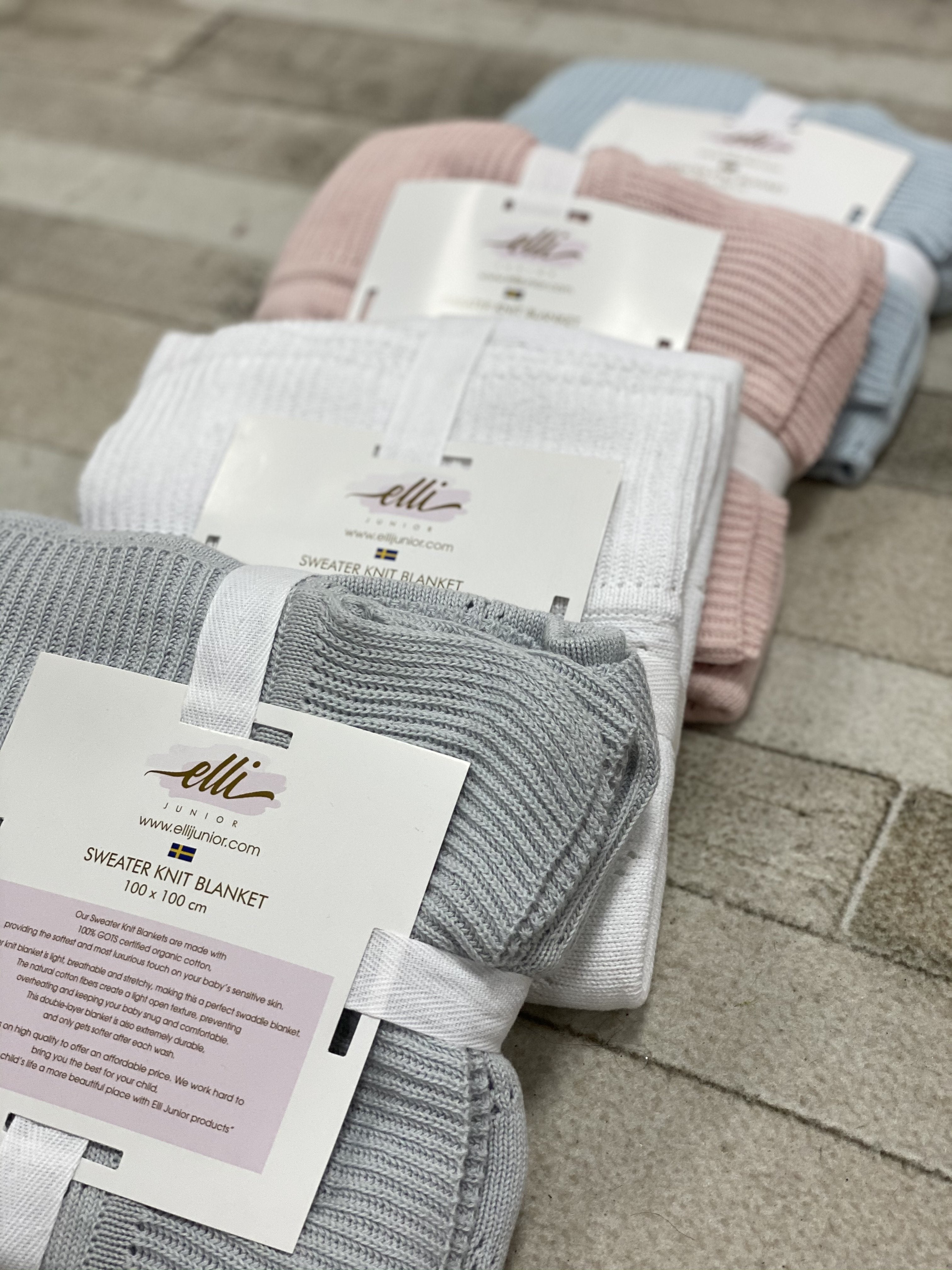 Knitted Blanket In Organic Cotton