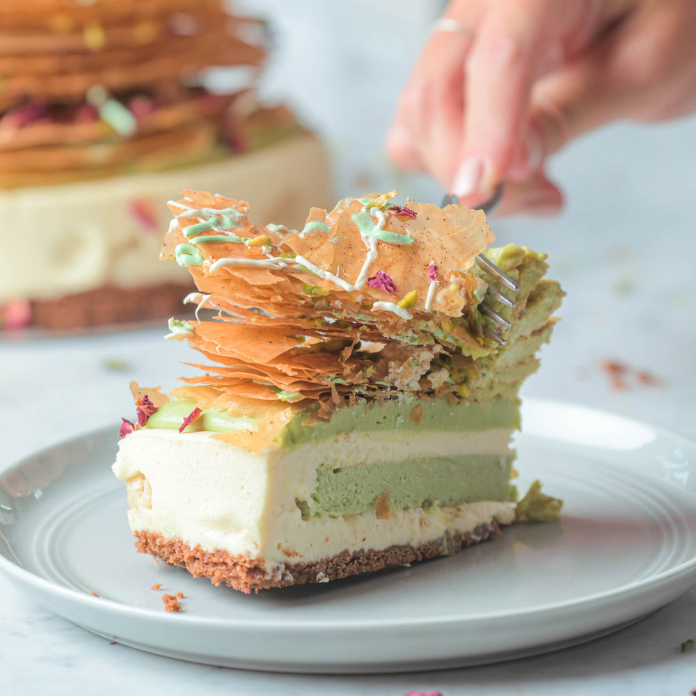 
            
                Load image into Gallery viewer, Pistachio Baklava Cheesecake
            
        