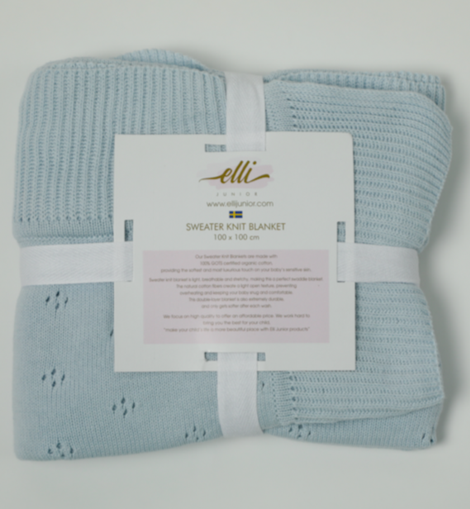 Knitted Blanket In Organic Cotton
